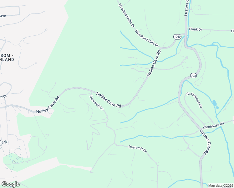 map of restaurants, bars, coffee shops, grocery stores, and more near 1240 Nellies Cave Road in Blacksburg