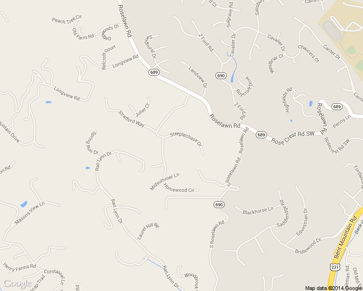map of restaurants, bars, coffee shops, grocery stores, and more near 6191 Steeplechase Dr in Roanoke