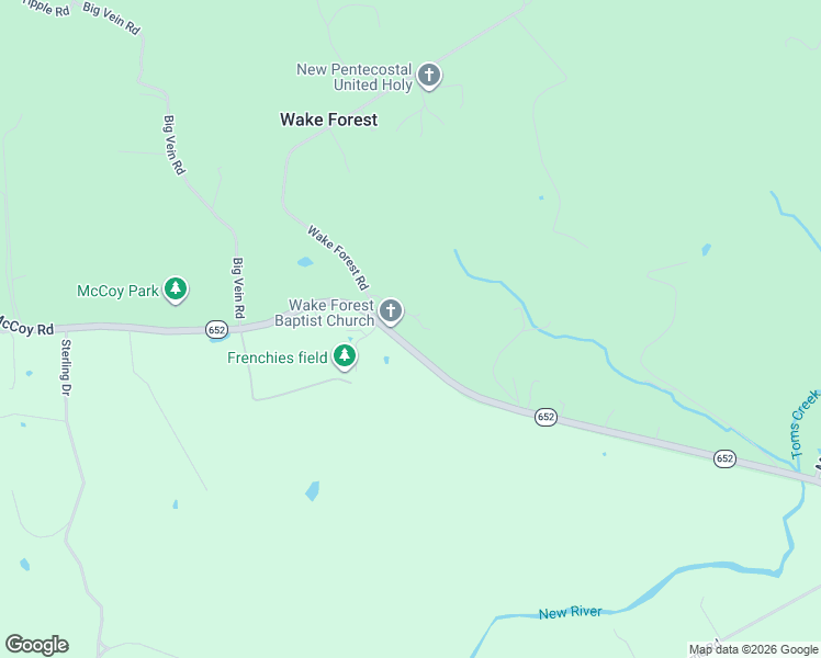 map of restaurants, bars, coffee shops, grocery stores, and more near 5360-5370 McCoy Road in Blacksburg
