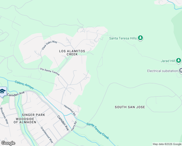 map of restaurants, bars, coffee shops, grocery stores, and more near 20810 Lost Ranch Road in San Jose