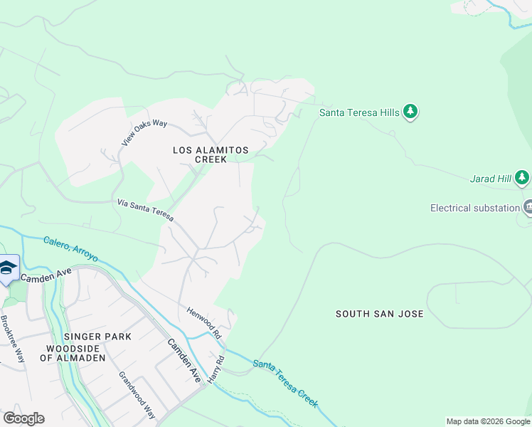 map of restaurants, bars, coffee shops, grocery stores, and more near 20810 Lost Ranch Road in San Jose