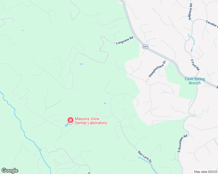 map of restaurants, bars, coffee shops, grocery stores, and more near 6361 Spring Run Drive in Roanoke