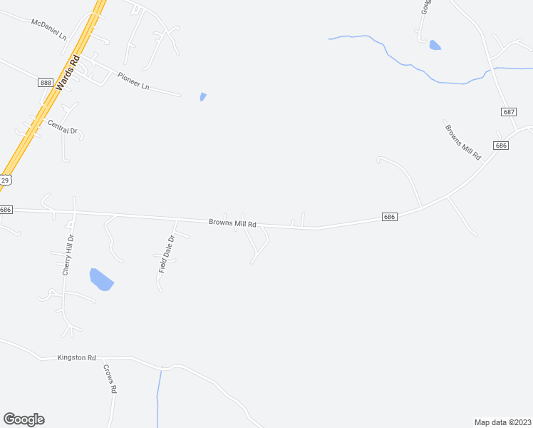 map of restaurants, bars, coffee shops, grocery stores, and more near 4815 Browns Mill Road in Rustburg