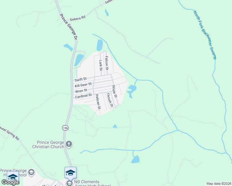 map of restaurants, bars, coffee shops, grocery stores, and more near 143 Cardinal Street in Prince George