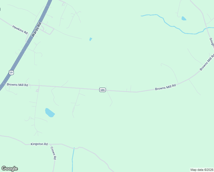 map of restaurants, bars, coffee shops, grocery stores, and more near 4914 Browns Mill Road in Rustburg