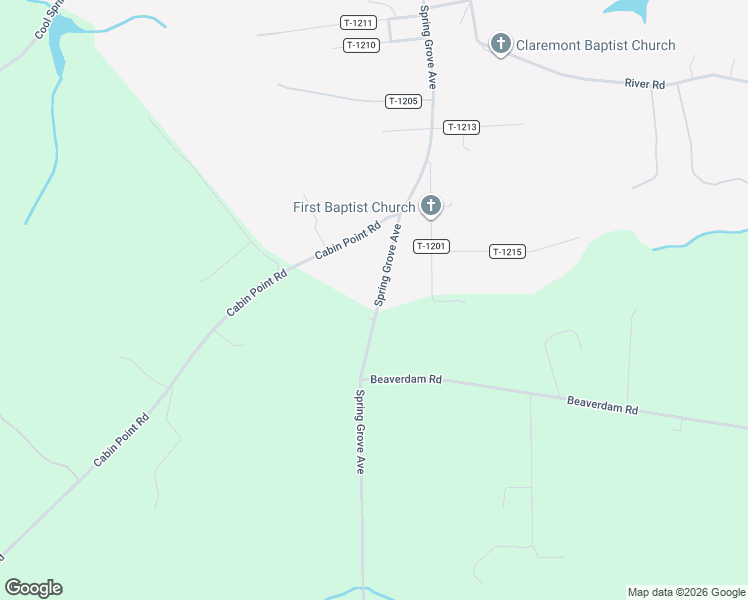 map of restaurants, bars, coffee shops, grocery stores, and more near 3319 Spring Grove Road in Spring Grove