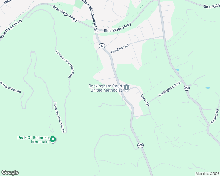 map of restaurants, bars, coffee shops, grocery stores, and more near 4527 Yellow Mountain Rd in Roanoke