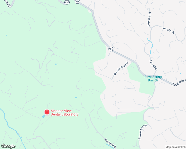 map of restaurants, bars, coffee shops, grocery stores, and more near 6208 Stratford Way in Roanoke