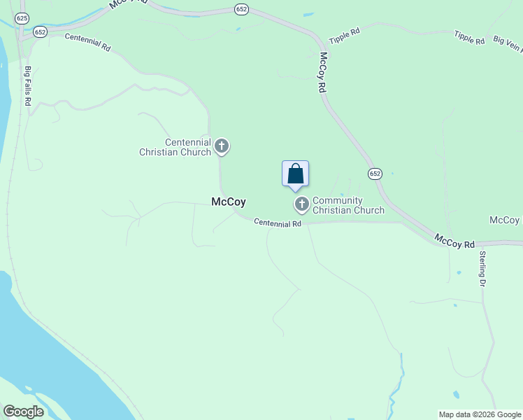 map of restaurants, bars, coffee shops, grocery stores, and more near 6110-6162 Centennial Road in Blacksburg