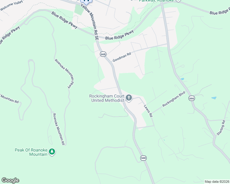 map of restaurants, bars, coffee shops, grocery stores, and more near 4527 Yellow Mountain Rd in Roanoke