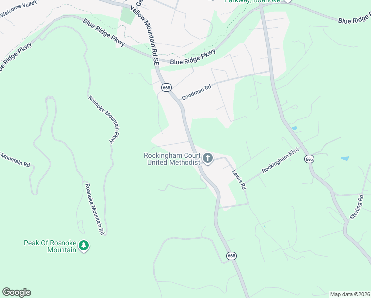 map of restaurants, bars, coffee shops, grocery stores, and more near 4527 Yellow Mountain Rd in Roanoke