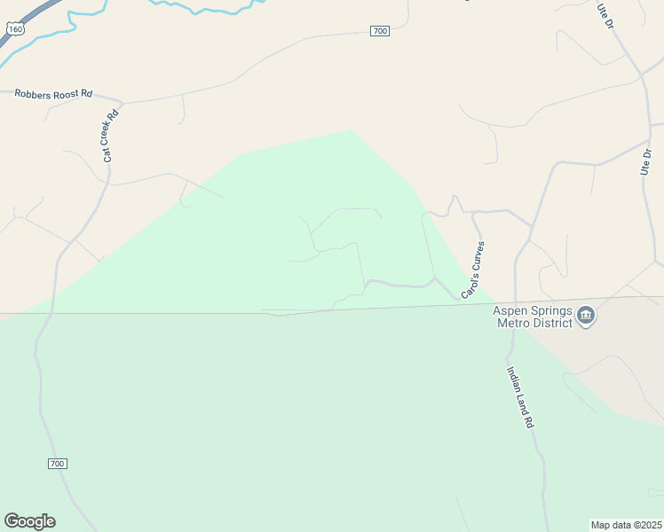 map of restaurants, bars, coffee shops, grocery stores, and more near 192 Dave's Place in Pagosa Springs