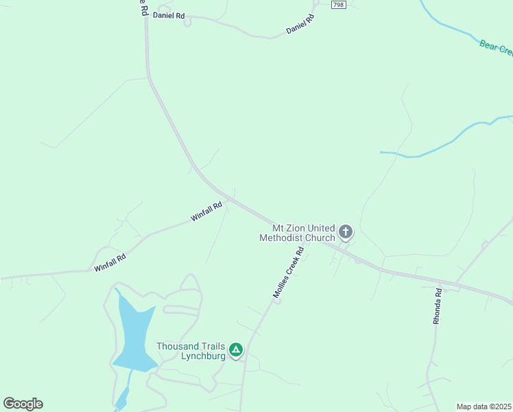 map of restaurants, bars, coffee shops, grocery stores, and more near 5316 Red House Road in Rustburg
