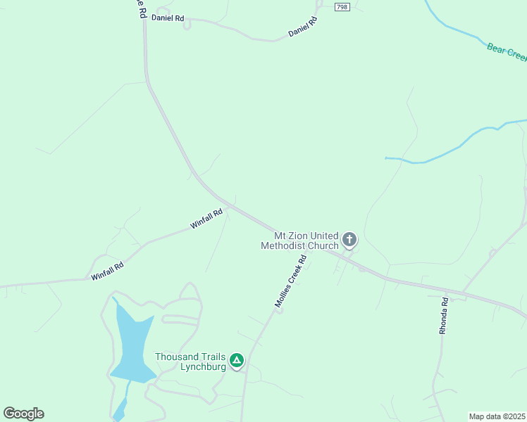 map of restaurants, bars, coffee shops, grocery stores, and more near 5316 Red House Road in Rustburg