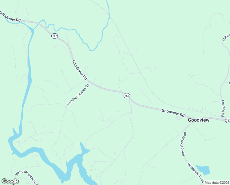 map of restaurants, bars, coffee shops, grocery stores, and more near 6857 Goodview Road in Goodview