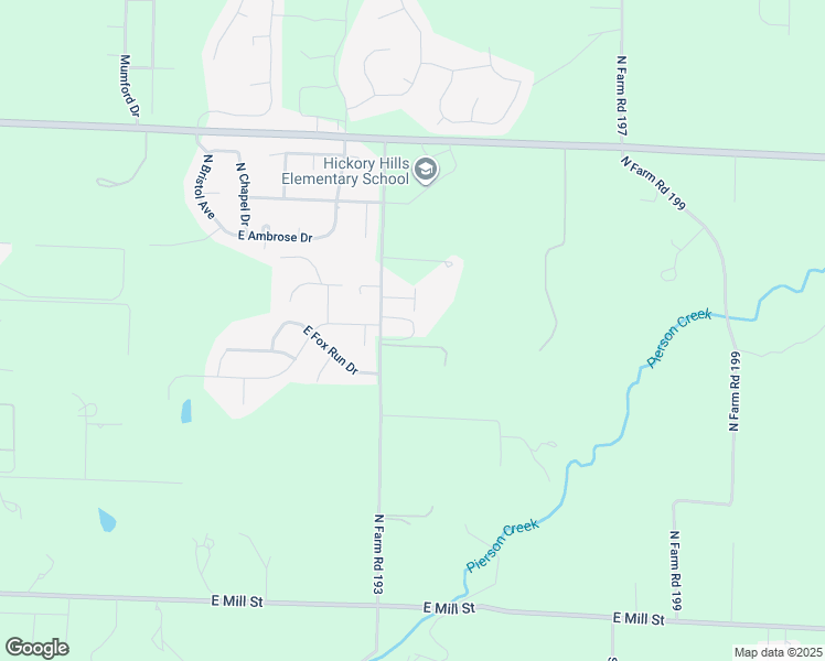 map of restaurants, bars, coffee shops, grocery stores, and more near 1100 North Farm Road 193 in Springfield