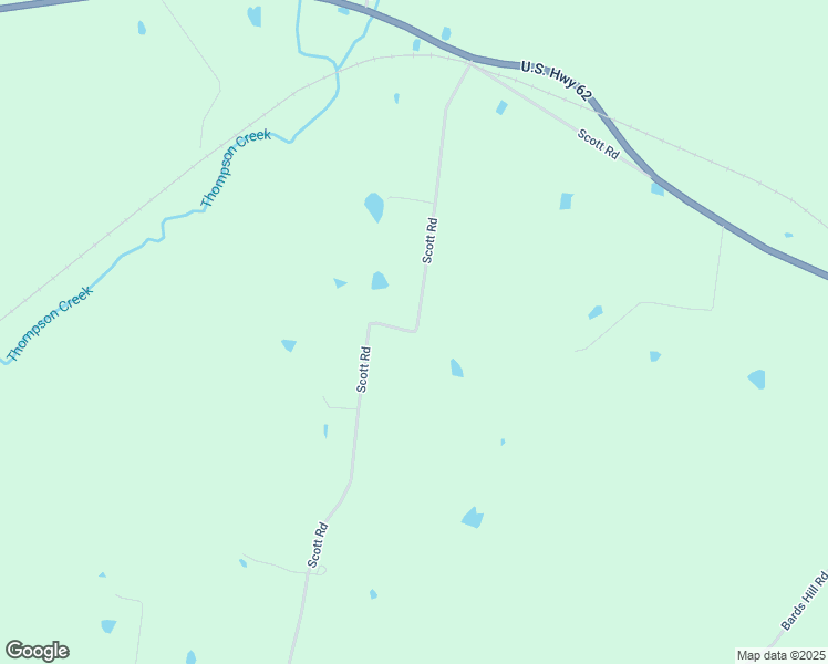 map of restaurants, bars, coffee shops, grocery stores, and more near Scott Road in Muhlenberg County