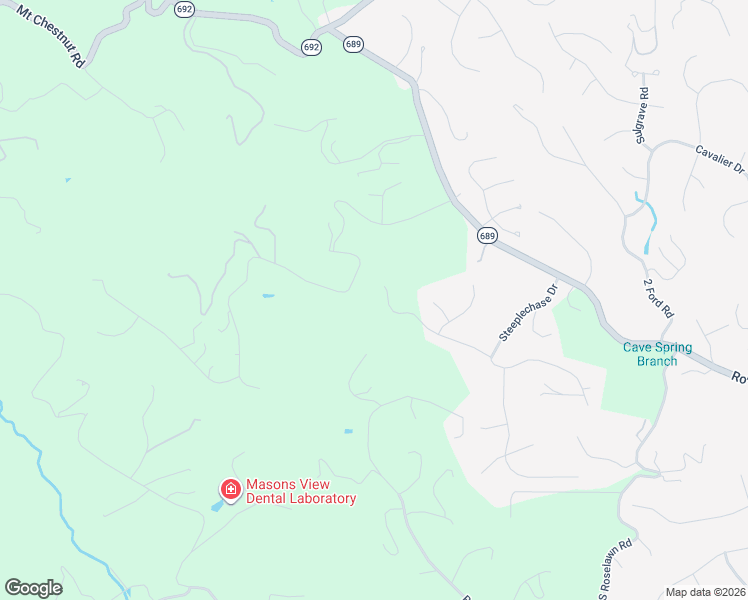 map of restaurants, bars, coffee shops, grocery stores, and more near 6260 Stratford Way in Roanoke