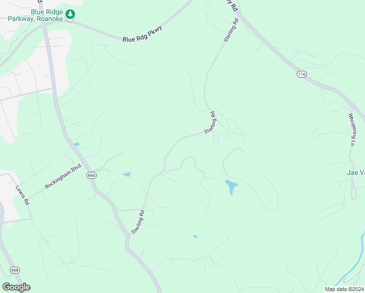 map of restaurants, bars, coffee shops, grocery stores, and more near 3796 Sterling Road in Roanoke