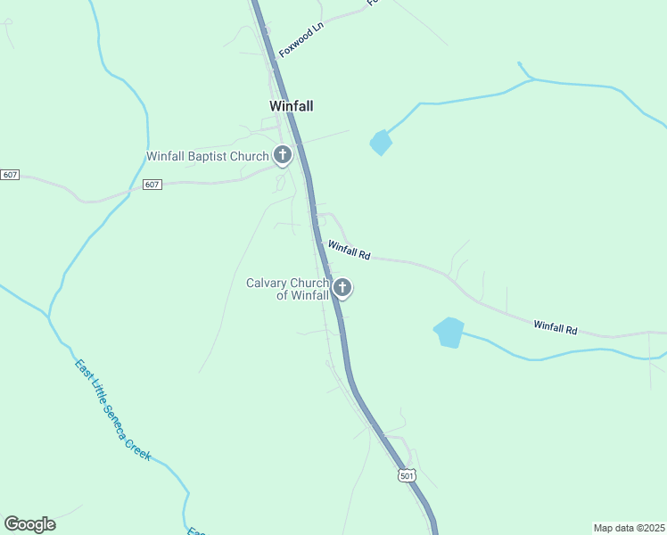 map of restaurants, bars, coffee shops, grocery stores, and more near 4394 Brookneal Highway in Gladys