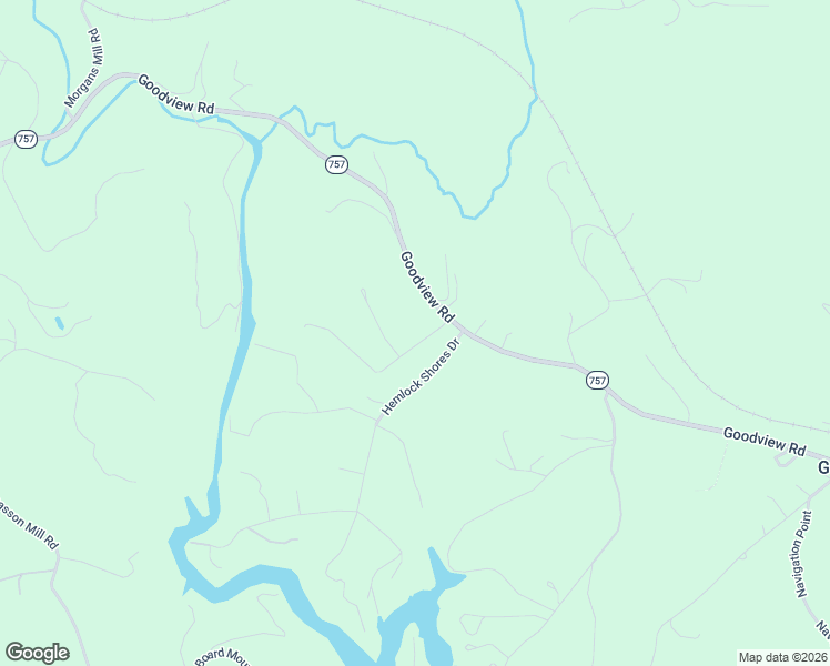 map of restaurants, bars, coffee shops, grocery stores, and more near 100-298 Ridge Drive in Goodview