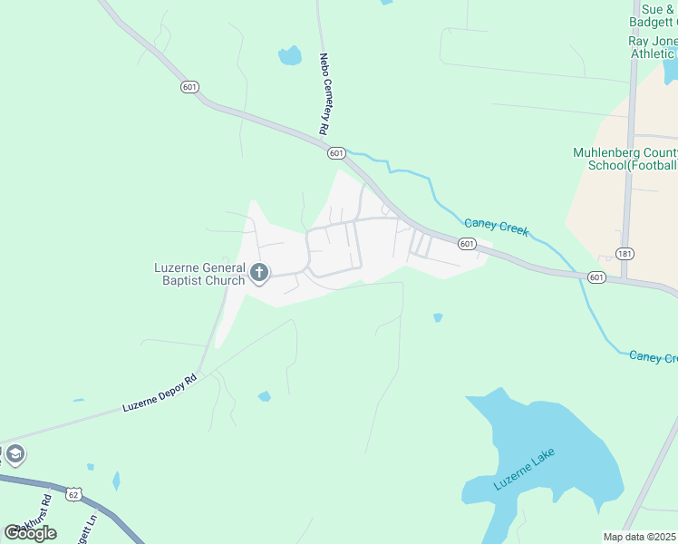 map of restaurants, bars, coffee shops, grocery stores, and more near Charles Wright Street in Muhlenberg County