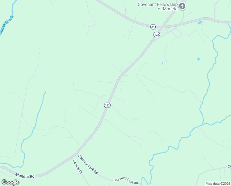 map of restaurants, bars, coffee shops, grocery stores, and more near 8942 Moneta Road in Bedford