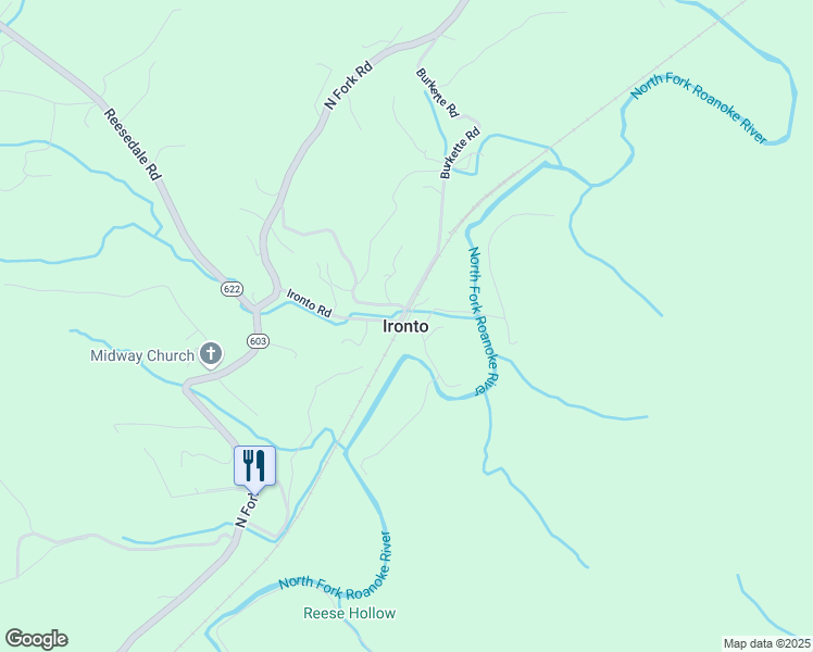 map of restaurants, bars, coffee shops, grocery stores, and more near in Ironto