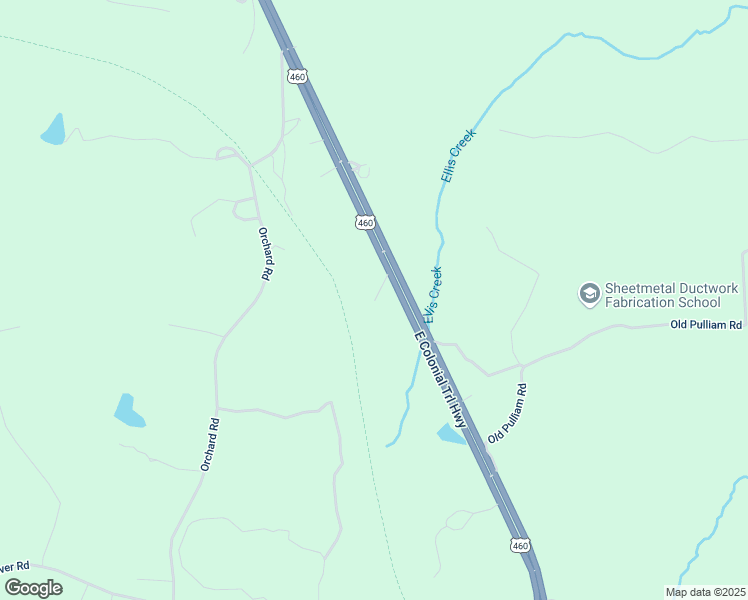 map of restaurants, bars, coffee shops, grocery stores, and more near 621 West Colonial Trail Highway in Burkeville