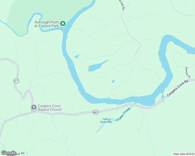 map of restaurants, bars, coffee shops, grocery stores, and more near 1540 Winding Timber Lane in Vinton