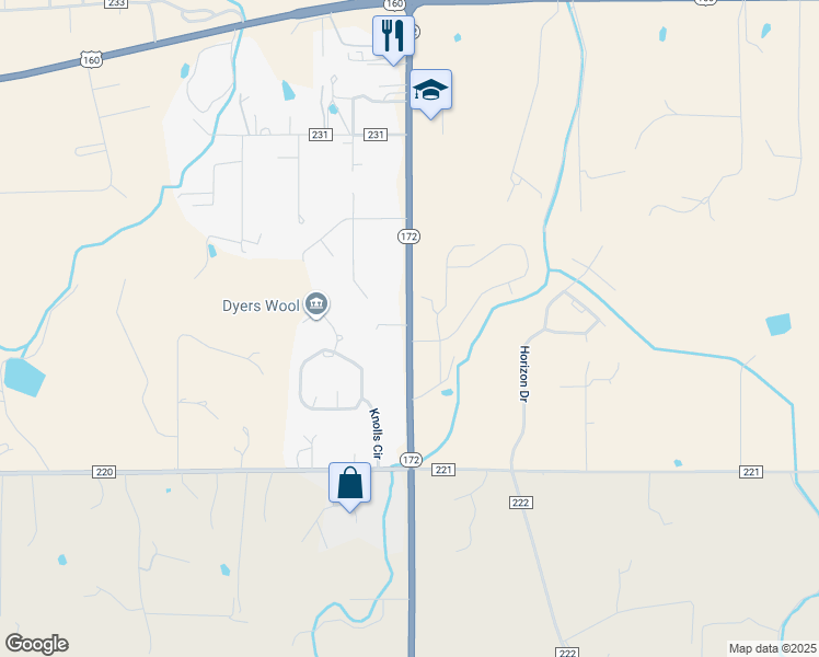 map of restaurants, bars, coffee shops, grocery stores, and more near 791 Highway 172 in Durango
