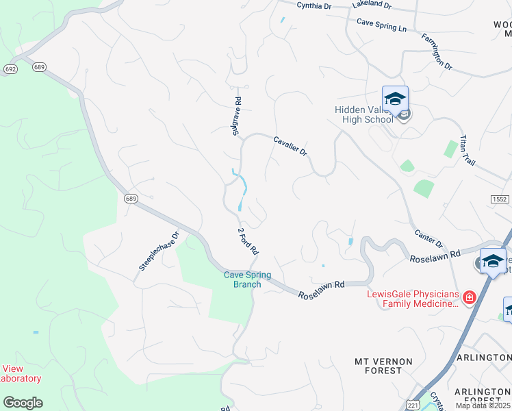 map of restaurants, bars, coffee shops, grocery stores, and more near 6060 Roycroft Drive in Roanoke