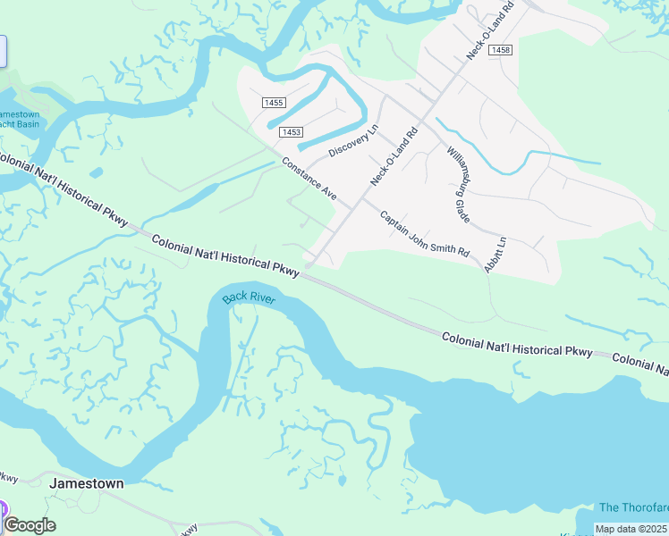 map of restaurants, bars, coffee shops, grocery stores, and more near 532 Neck-O-Land Road in Williamsburg