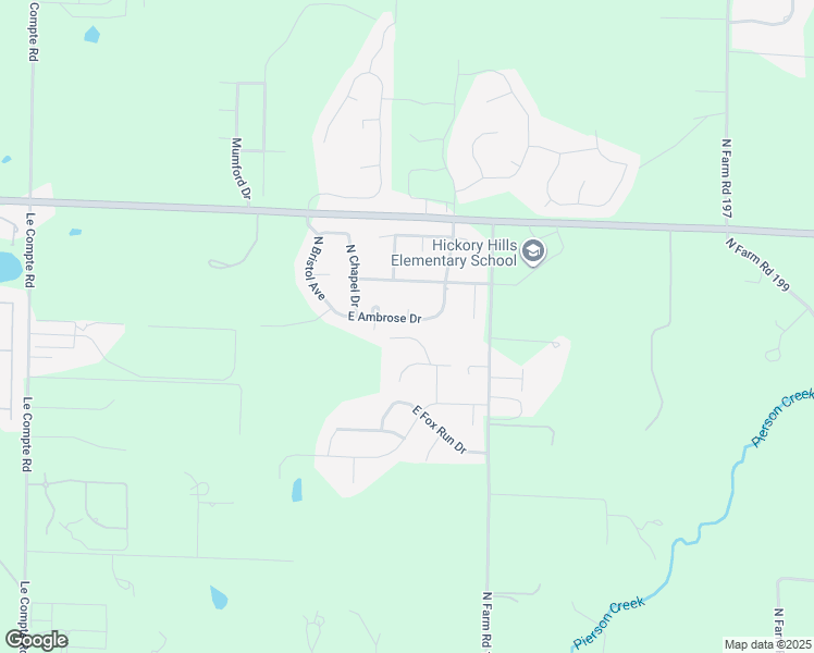 map of restaurants, bars, coffee shops, grocery stores, and more near 4428 East Ambrose Drive in Springfield