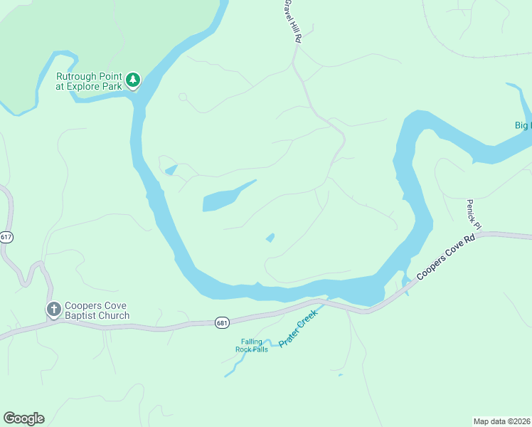map of restaurants, bars, coffee shops, grocery stores, and more near 1195 River Rock Road in Vinton
