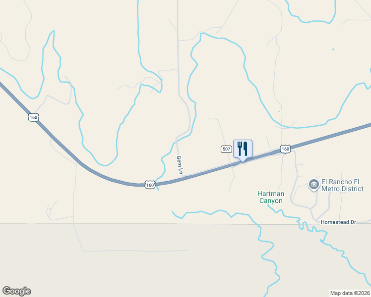 map of restaurants, bars, coffee shops, grocery stores, and more near 96-160 County Road 508 in Bayfield