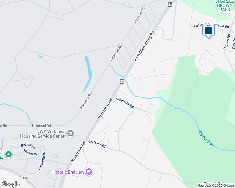 map of restaurants, bars, coffee shops, grocery stores, and more near 606 Yorktown Road in Newport News