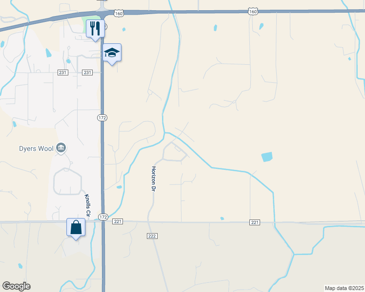 map of restaurants, bars, coffee shops, grocery stores, and more near 45 Twin Pines Lane in Durango