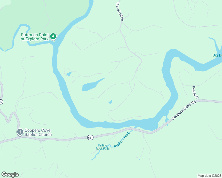 map of restaurants, bars, coffee shops, grocery stores, and more near 1195 River Rock Road in Vinton