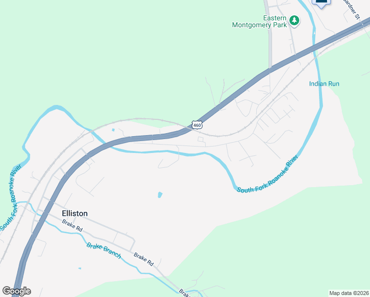 map of restaurants, bars, coffee shops, grocery stores, and more near 9660 Old Roanoke Road in Elliston