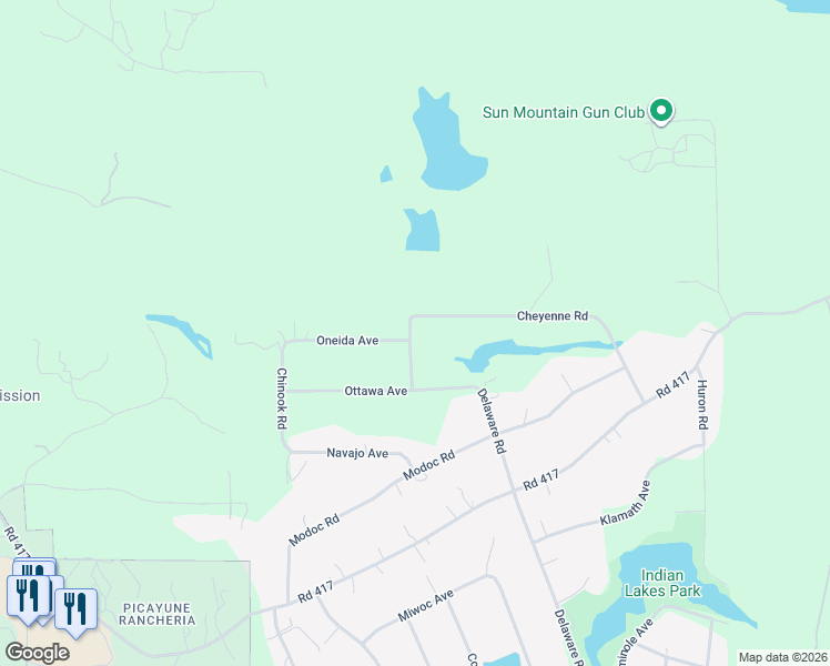 map of restaurants, bars, coffee shops, grocery stores, and more near 32471 Chickasaw Road in Coarsegold