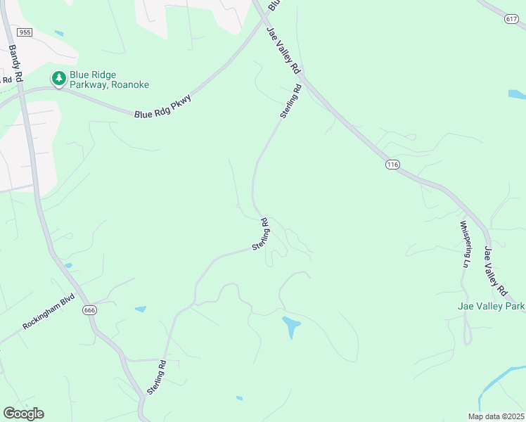 map of restaurants, bars, coffee shops, grocery stores, and more near 3610 Sterling Road in Roanoke