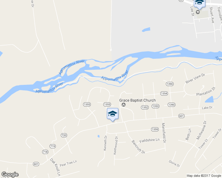 map of restaurants, bars, coffee shops, grocery stores, and more near 3713 East Autumn Drive in Petersburg