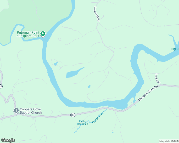 map of restaurants, bars, coffee shops, grocery stores, and more near 1195 River Rock Road in Vinton