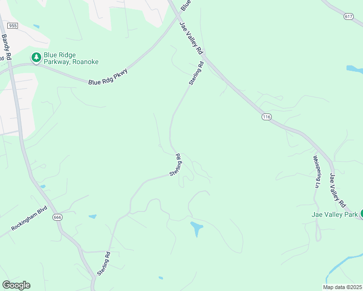 map of restaurants, bars, coffee shops, grocery stores, and more near 3610 Sterling Road in Roanoke