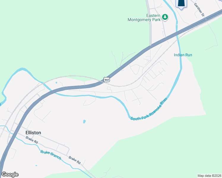 map of restaurants, bars, coffee shops, grocery stores, and more near 9660 Old Roanoke Road in Elliston