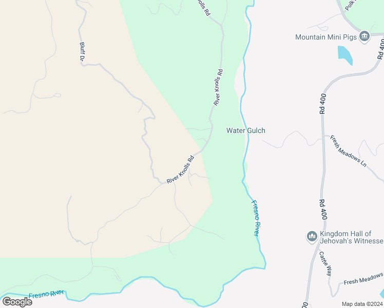map of restaurants, bars, coffee shops, grocery stores, and more near 32628 River Knolls Road in Coarsegold