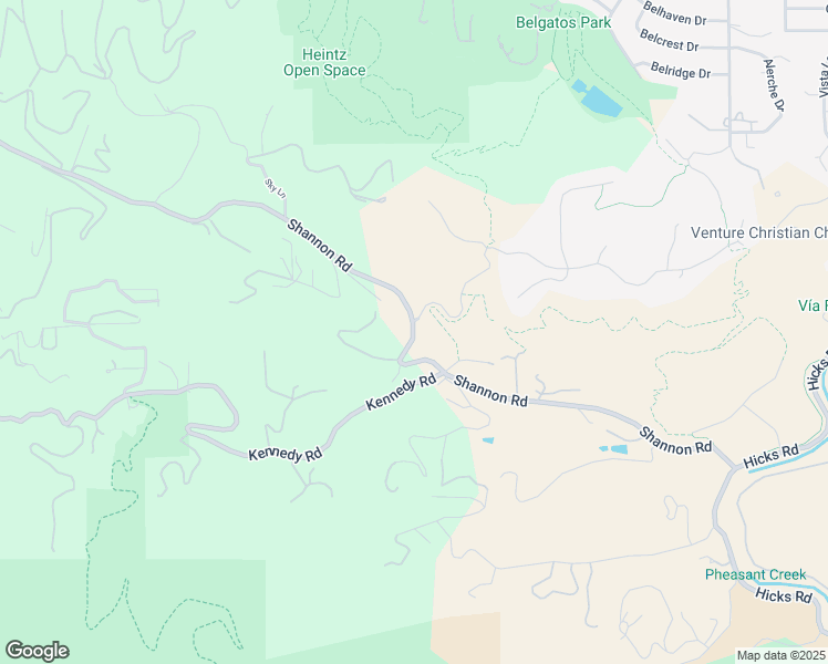 map of restaurants, bars, coffee shops, grocery stores, and more near 14721 Shannon Road in Los Gatos