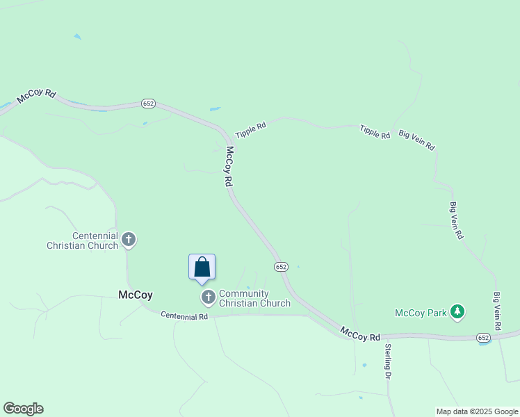 map of restaurants, bars, coffee shops, grocery stores, and more near 6230 McCoy Road in Blacksburg