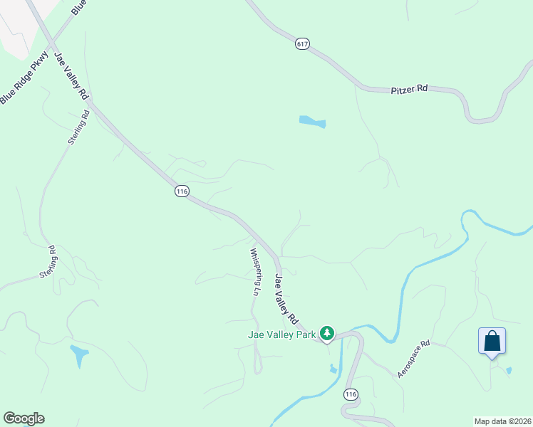 map of restaurants, bars, coffee shops, grocery stores, and more near 3656 Jae Valley Road in Roanoke